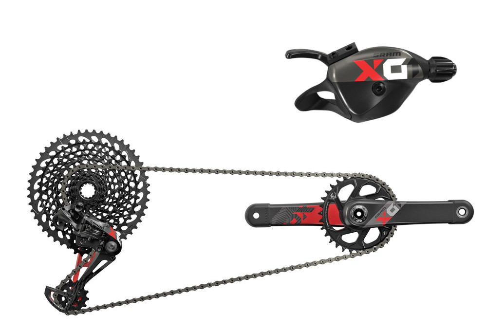 GROUPE COMPLET SRAM X01 EAGLE DUB BOOST 175MM 12V ROUGE – Image 2
