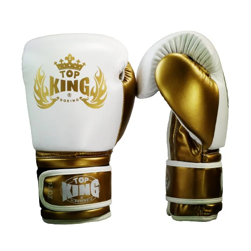Gants de boxe KING (Blanc et Or) – Image 2