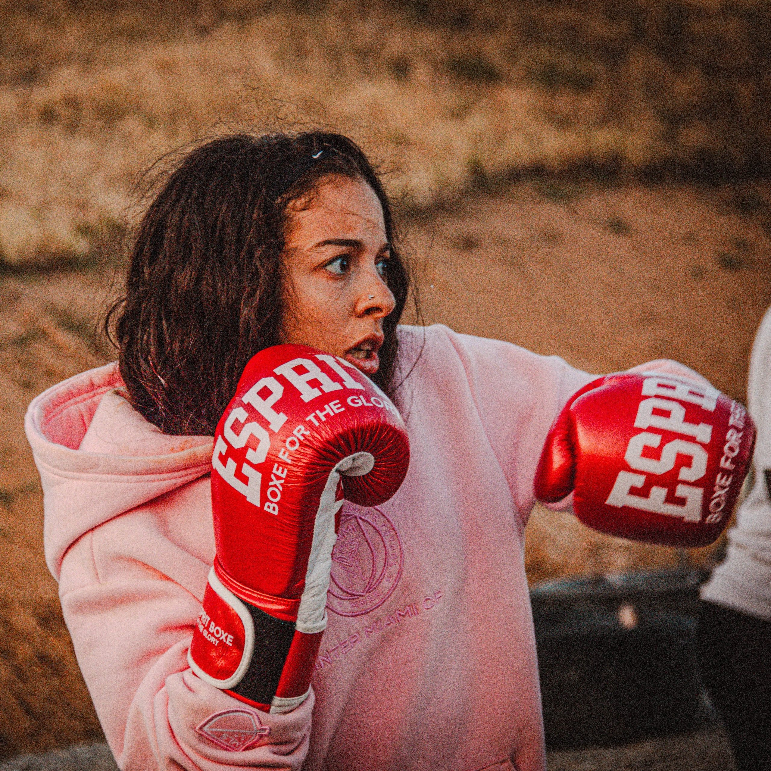 Gants de sparring Esprit Boxe (Rouge) – Image 7