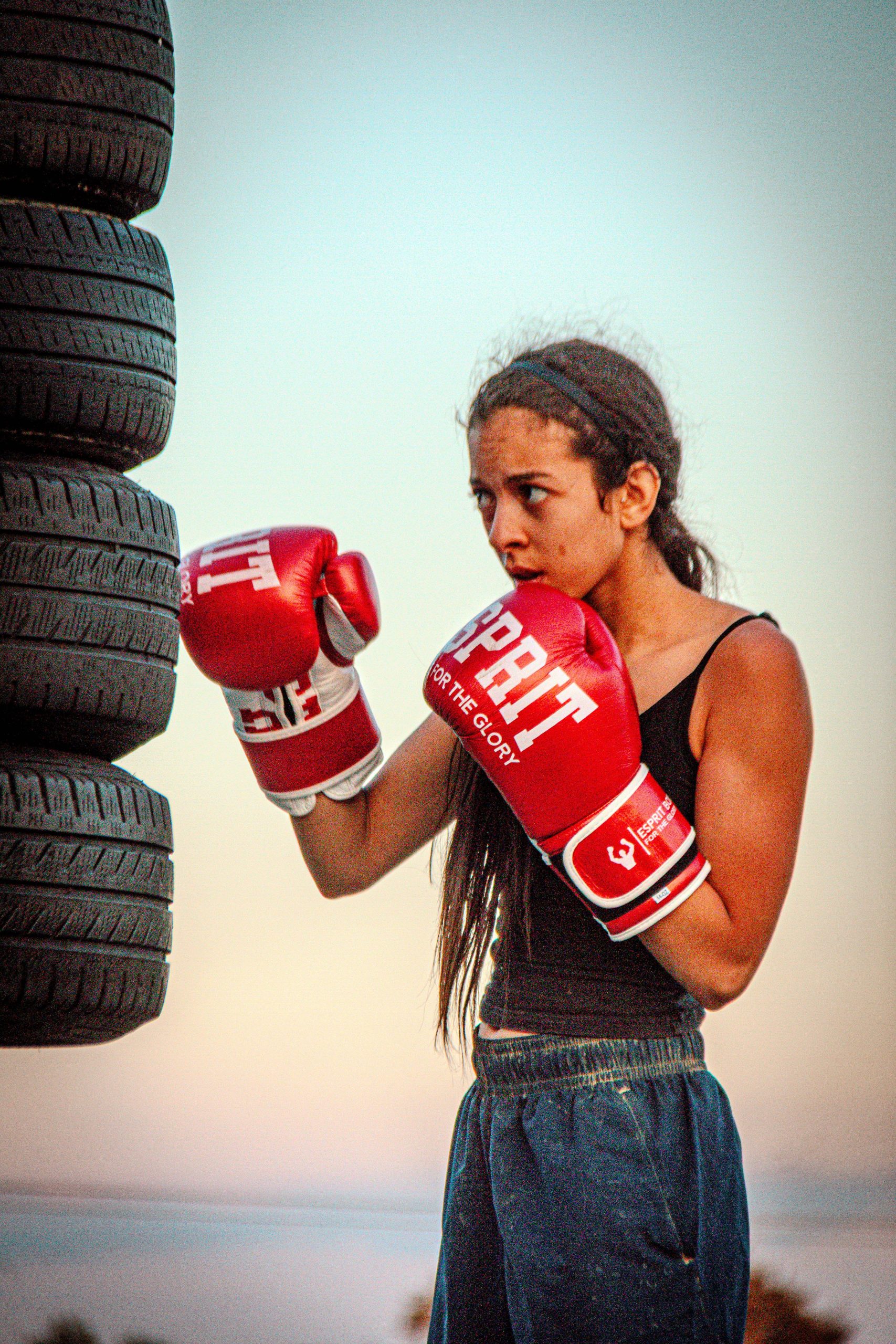 Gants de sparring Esprit Boxe (Rouge) – Image 9