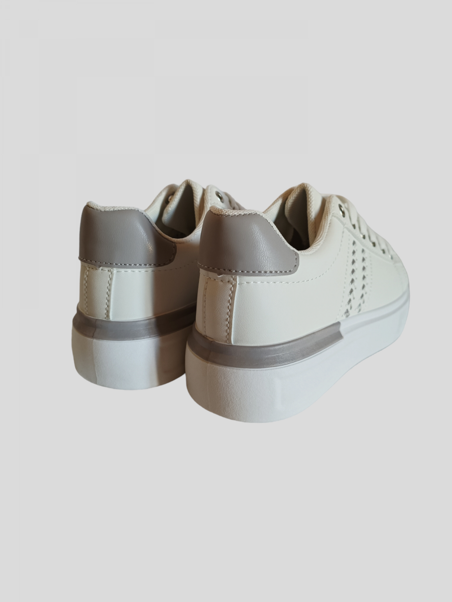 Baskets simili contrefort argenté. – Image 6