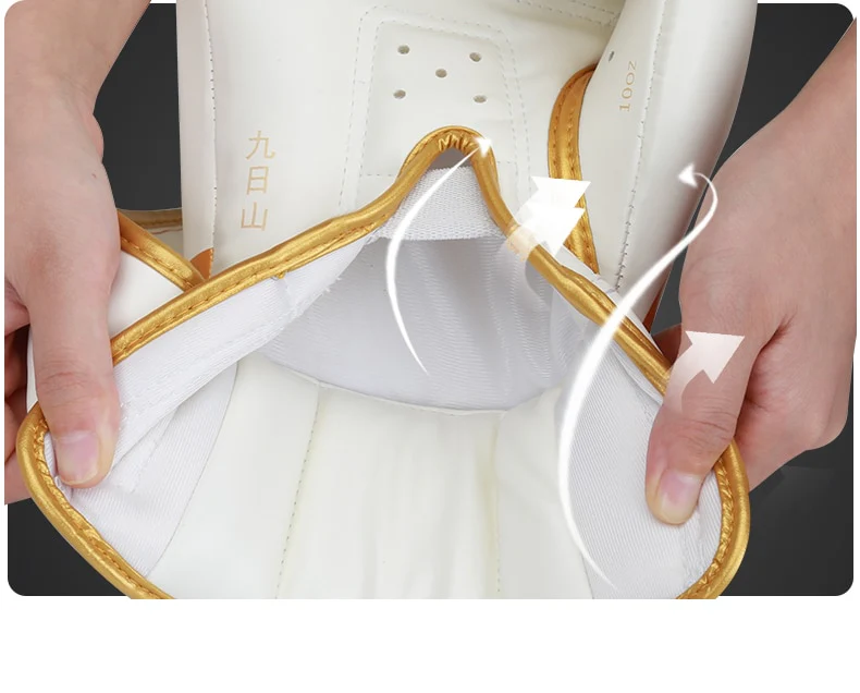 Gants de boxe BLANC et OR (compétition) – Image 3