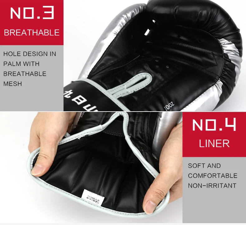 Gants de boxe ARGENT (compétition) – Image 4