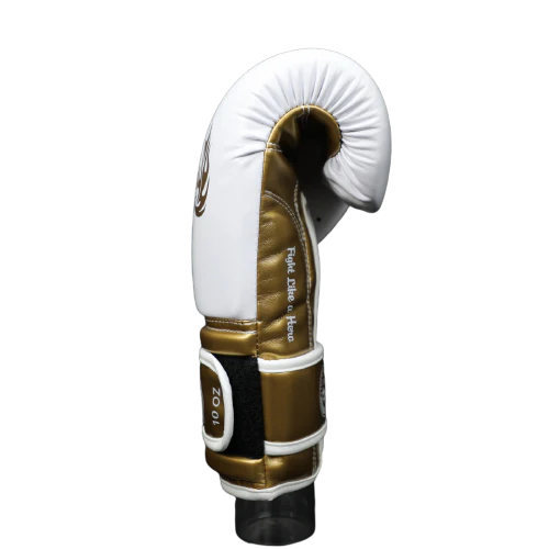 Gants de boxe KING (Blanc et Or) – Image 3