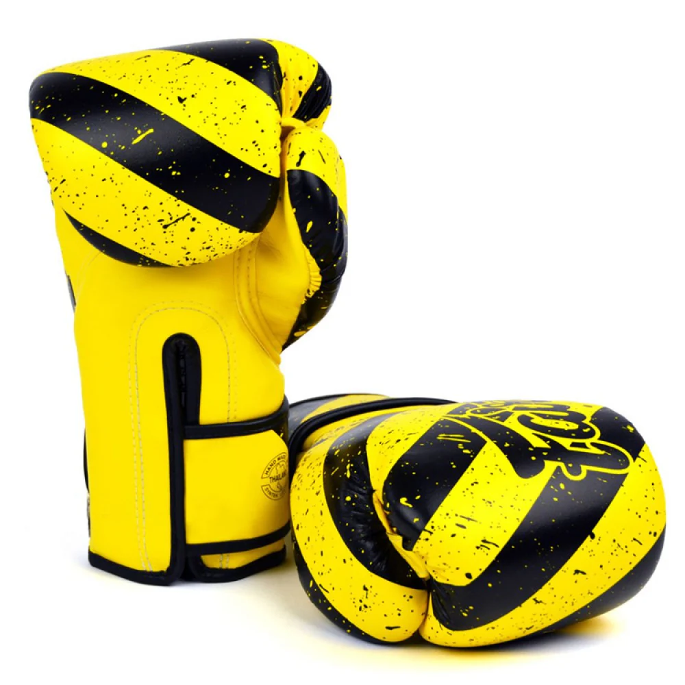 Gants de boxe FAIRTEX (Jaune et Noir) – Image 3
