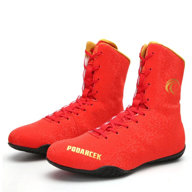 Chaussures de boxe anglaise (mi haute, velours) – Image 2
