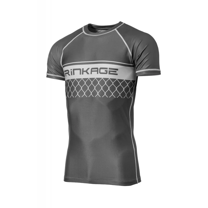 Rashguard manches courtes gris Rinkage FENCE – Image 2